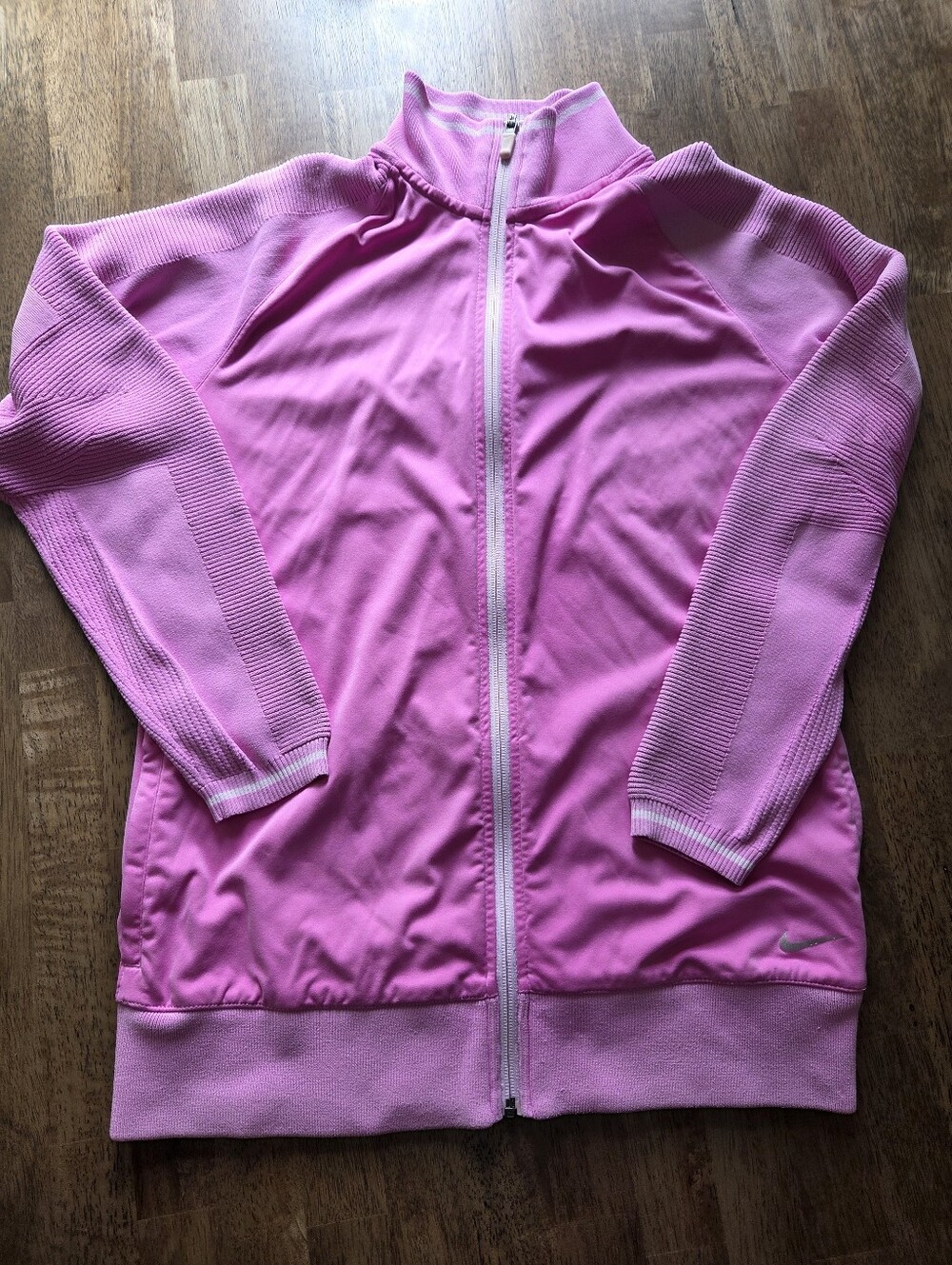 Nike Golf Tour Performance Zip-Front Ribbed Sleeve Sweater